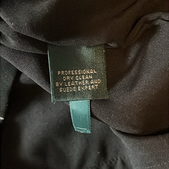 Lauren Ralph Lauren NWT Windowpane Plaid Leather Trim Sheath Dress - 6 - Picture 10 of 10